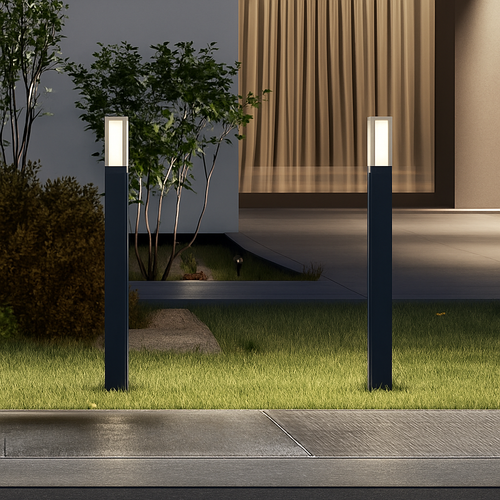 lampe de jardin moderne en aluminium étanche pour extérieur - vue 5 sur 14