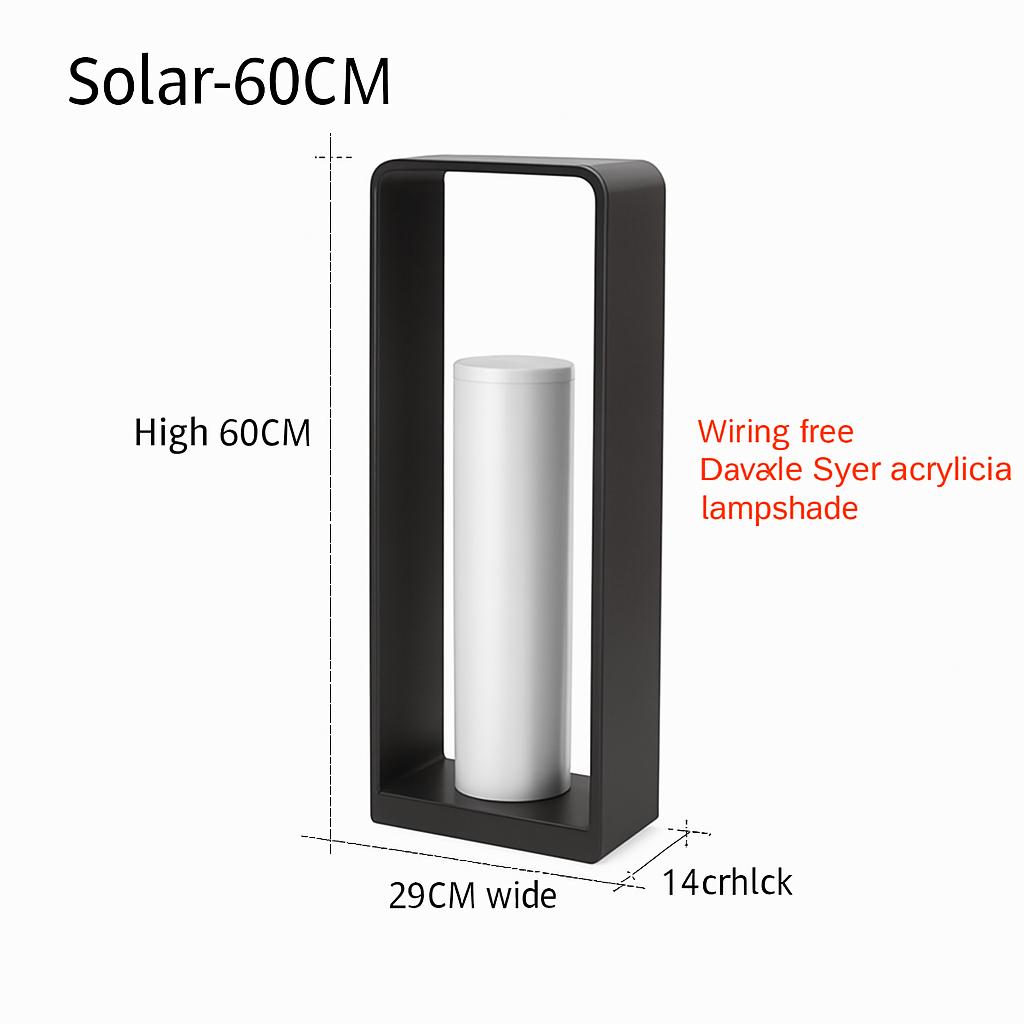 lampe de jardin solaire moderne pour éclairage extérieur décoratif - vue 11 sur 21