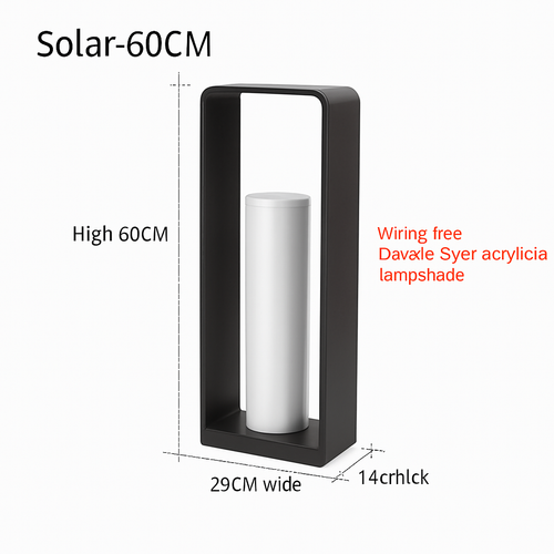 lampe de jardin solaire moderne pour éclairage extérieur décoratif - vue 12 sur 21