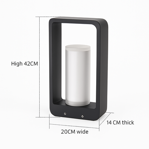 lampe de jardin solaire moderne pour éclairage extérieur décoratif - vue 14 sur 21