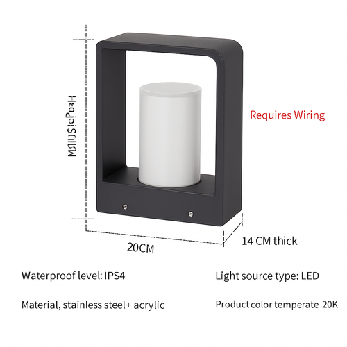 lampe de jardin solaire moderne pour éclairage extérieur décoratif - vue 16 sur 21