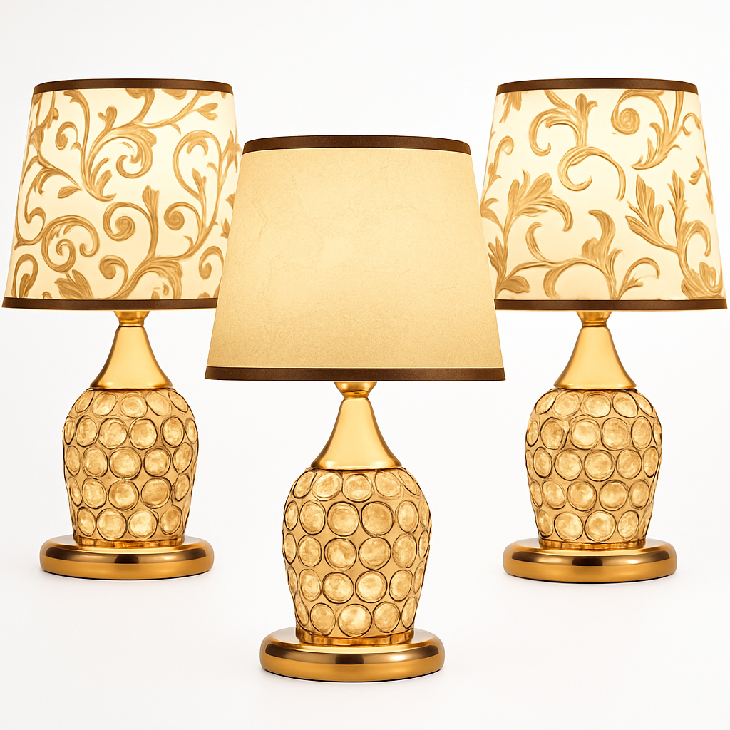 lampe de table en cristal style européen moderne et romantique - vue 3 sur 11