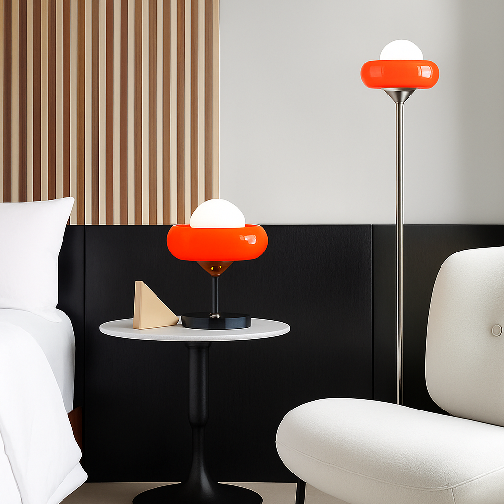 lampe de table moderne bauhaus tarte aux œufs - vue 2 sur 6