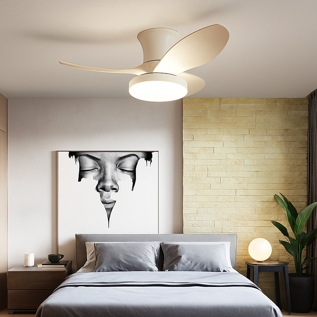 lampe de ventilateur nordique silencieuse et moderne pour restaurant - vue 3 sur 14