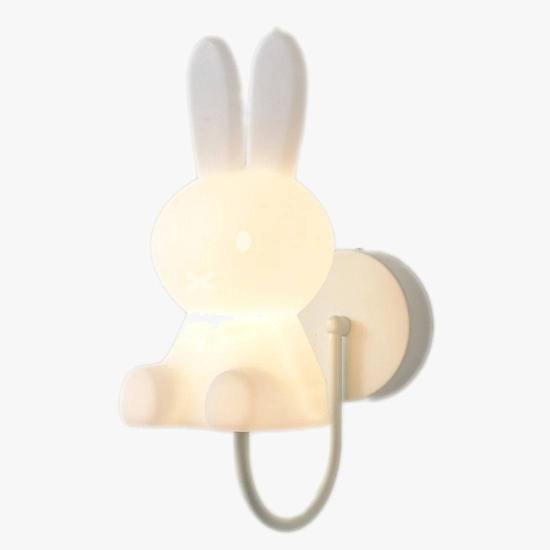 applique led murale pour enfants avec dessin de lapin