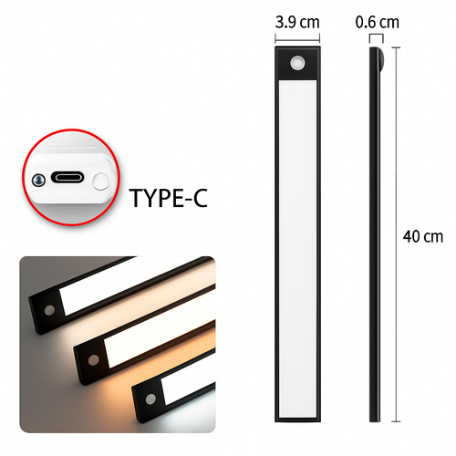 lampe led rechargeable sans fil avec capteur de mouvement - vue 14 sur 14