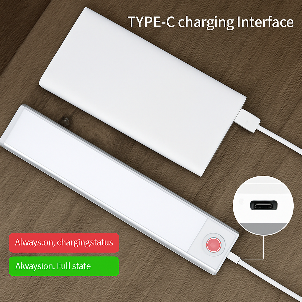 lampe led rechargeable sans fil avec capteur de mouvement - vue 3 sur 14