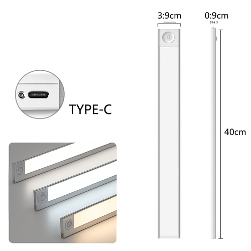 lampe led rechargeable sans fil avec capteur de mouvement - vue 10 sur 14