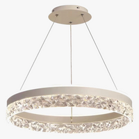 Lustre rond LED circulaire simple avec télécommande décorative
