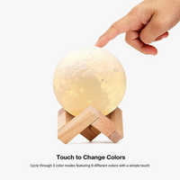 lampe lune 3d rechargeable avec changement de couleur tactile