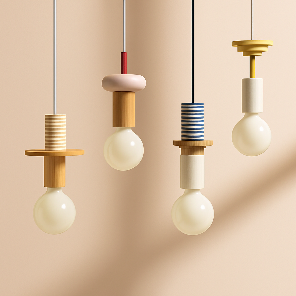 Lampe nordique bois suspension LED lumières cuisine décor à la maison lampe à main Restaurant plafond lustre Luminaire chambre Luminaire - vue 3 sur 21