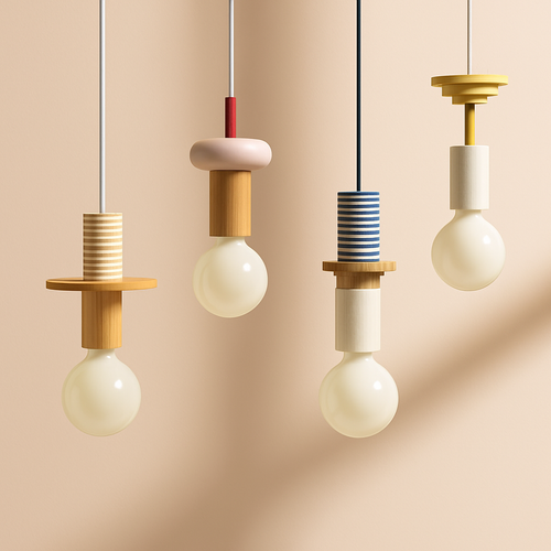 Lampe nordique bois suspension LED lumières cuisine décor à la maison lampe à main Restaurant plafond lustre Luminaire chambre Luminaire - vue 4 sur 21
