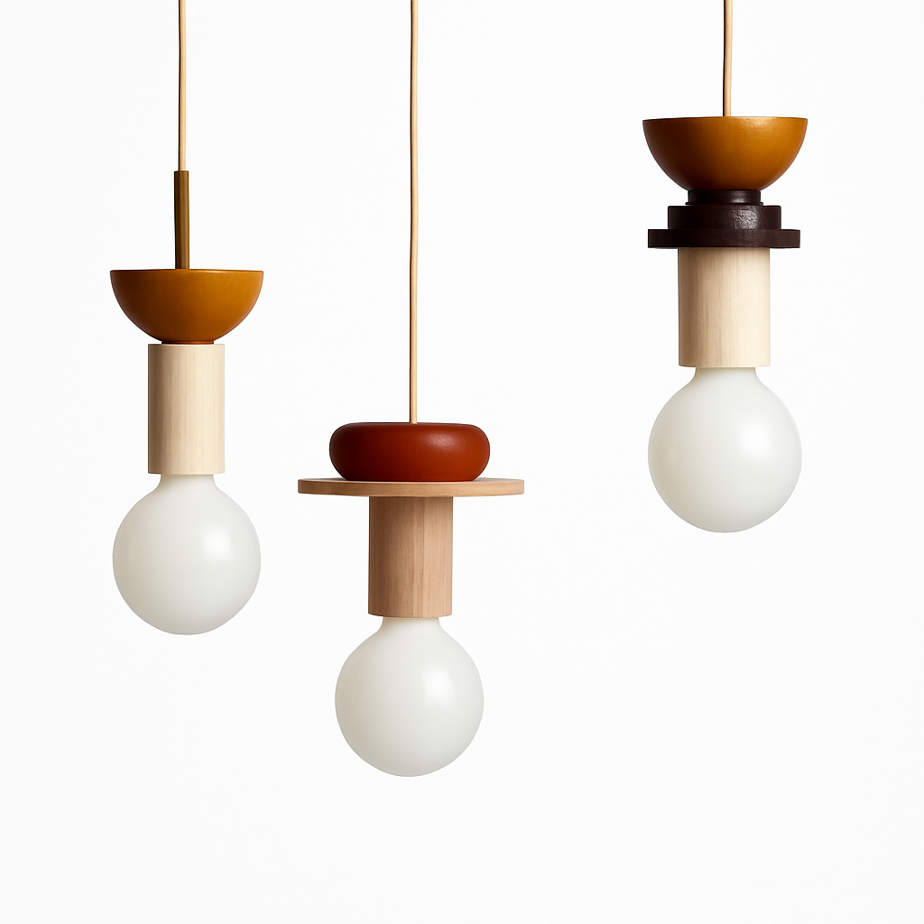 Lampe nordique bois suspension LED lumières cuisine décor à la maison lampe à main Restaurant plafond lustre Luminaire chambre Luminaire - vue 4 sur 21