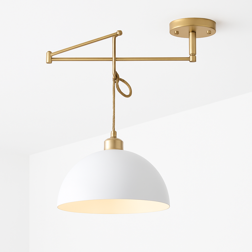 lampe pendante nordique avec conception pliante et culbuteur - vue 1 sur 9