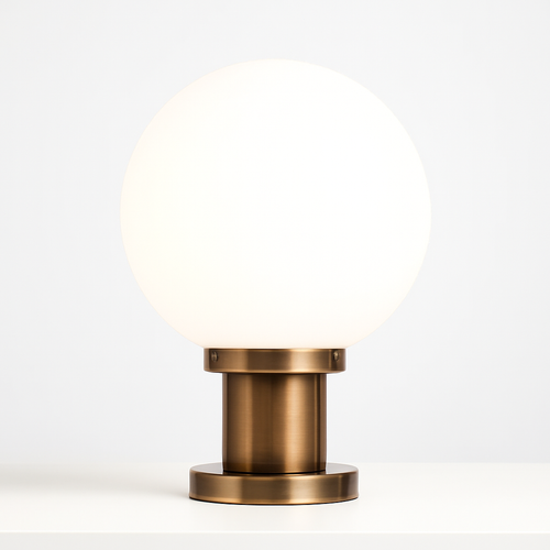 lampe pilier extérieur boule étanche pour éclairage décoratif - vue 2 sur 9