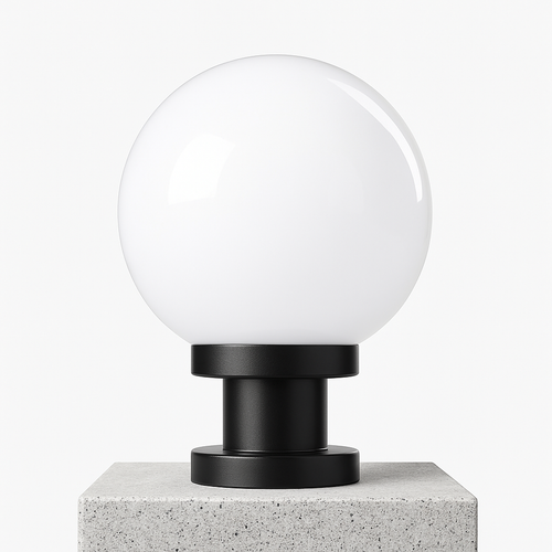 lampe pilier extérieur boule étanche pour éclairage décoratif - vue 7 sur 9