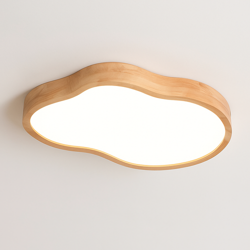Lampe plafonnier bois LED modernes - vue 8 sur 9