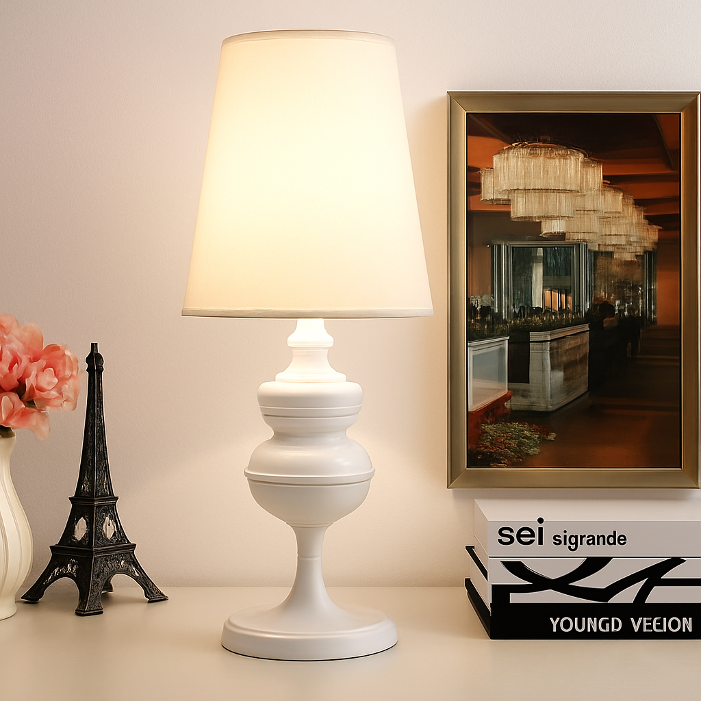Lampe à poser design chromée moderne Living - vue 5 sur 10