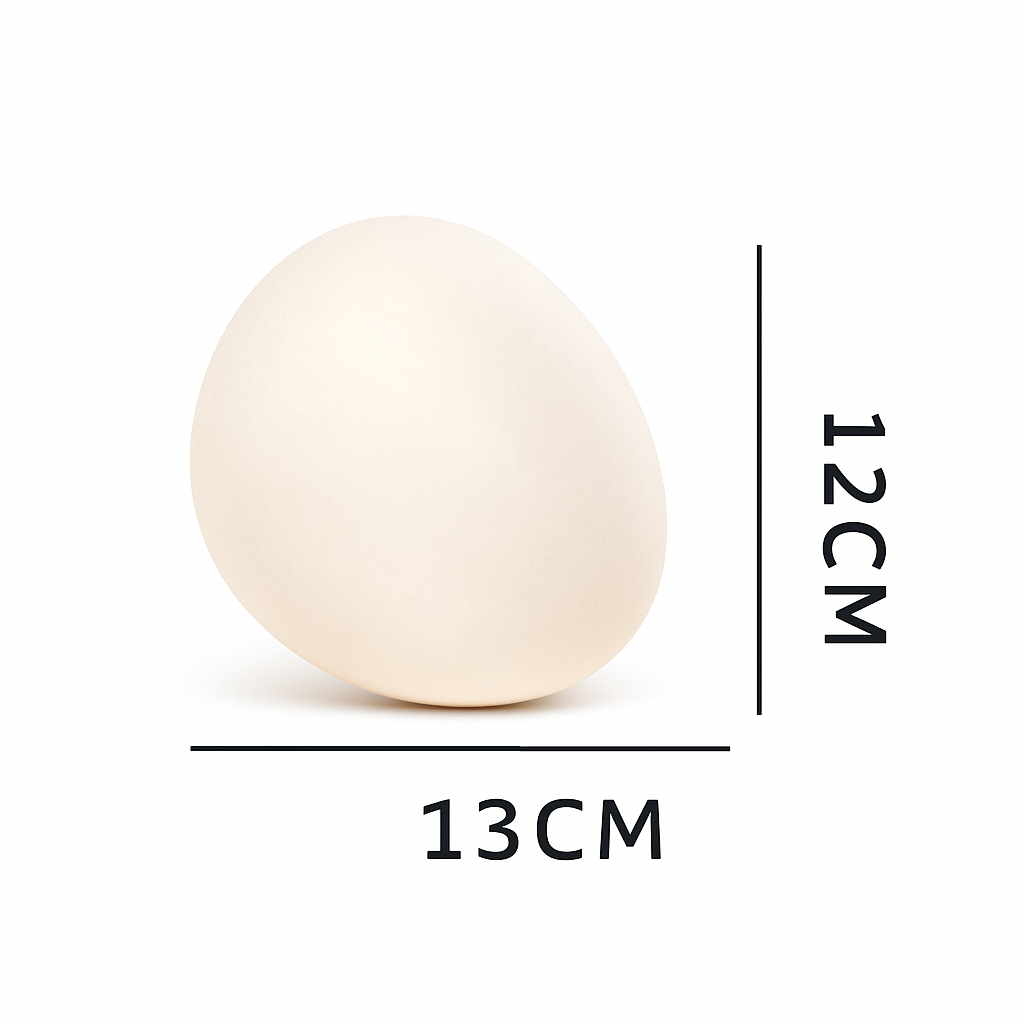Lampe à poser design LED ambiance galet blanc Decor - vue 4 sur 7