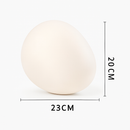 Lampe à poser design LED ambiance galet blanc Decor