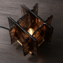 Lampe à poser design LED avec plaque en verre Creative