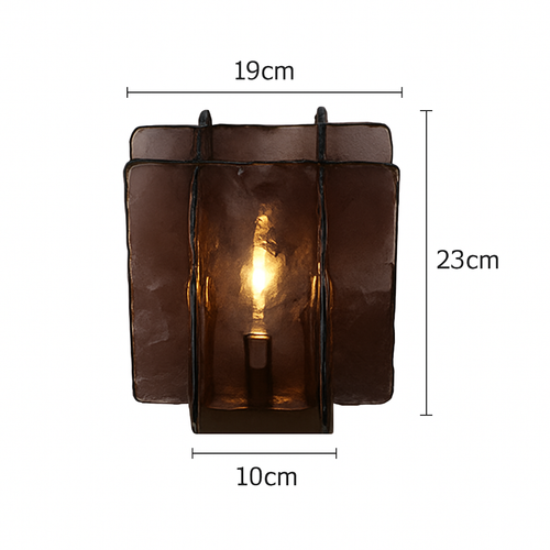 Lampe à poser design LED avec plaque en verre Creative