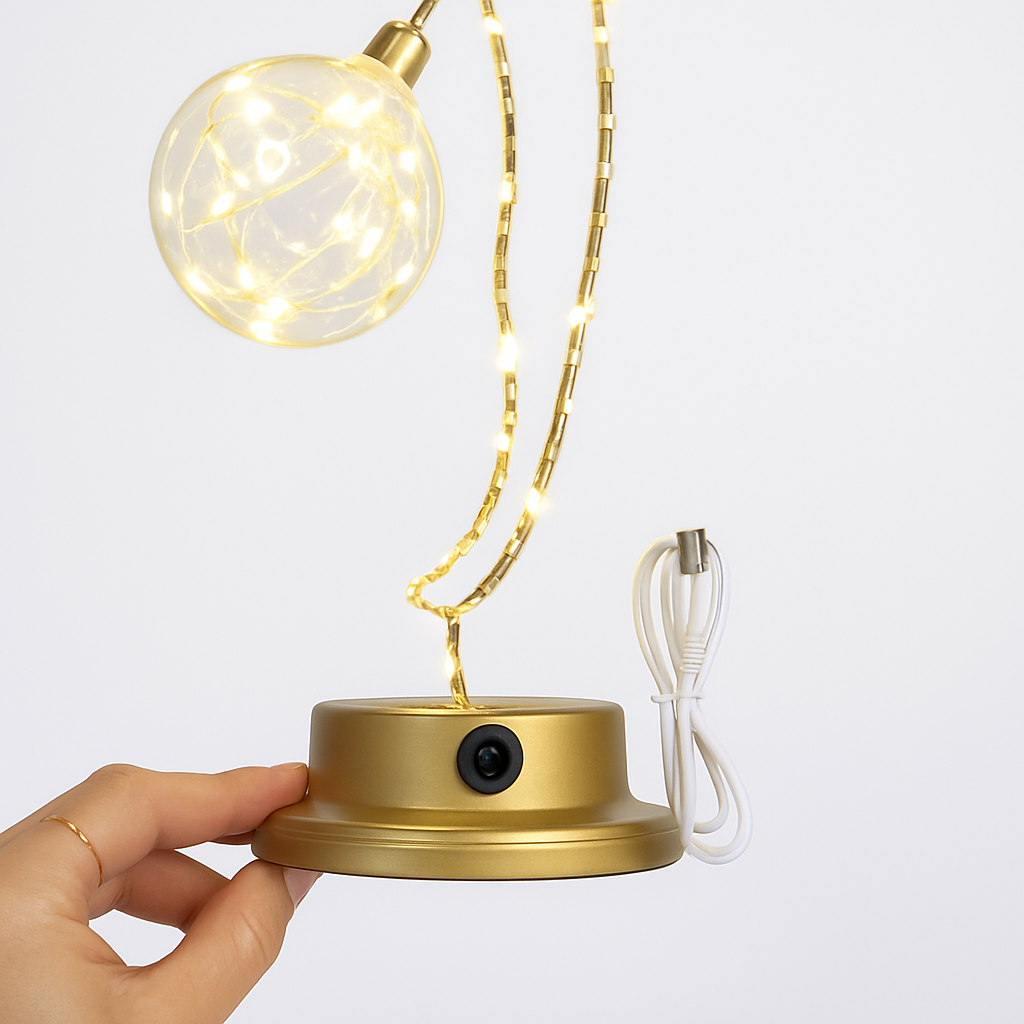 lampe à poser led étoile lune pour veilleuse et bureau - vue 5 sur 9