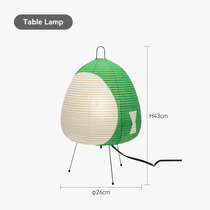 lampe à poser vintage japonaises pour décoration rétro