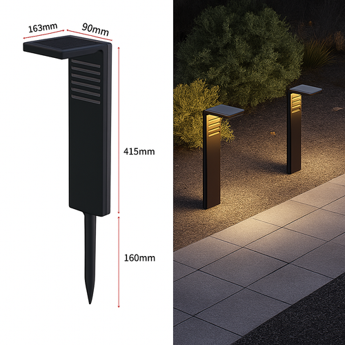 lampe solaire étanche pour éclairage extérieur de jardin - vue 15 sur 14
