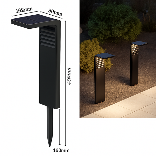 lampe solaire étanche pour éclairage extérieur de jardin - vue 9 sur 14