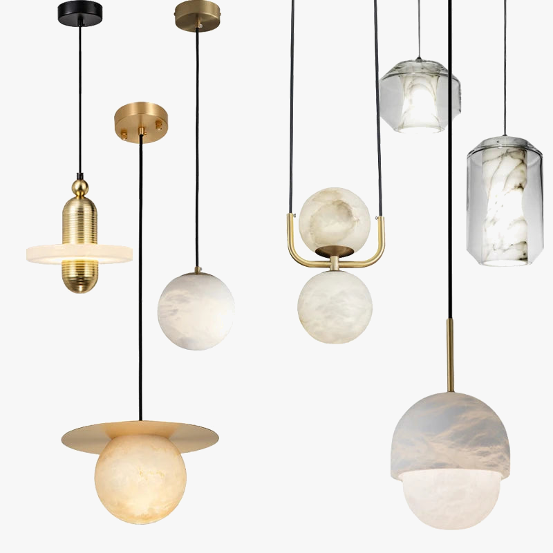 Suspension moderne avec marbre design