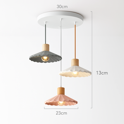 Lampe suspension simple LED nordique - vue 3 sur 16