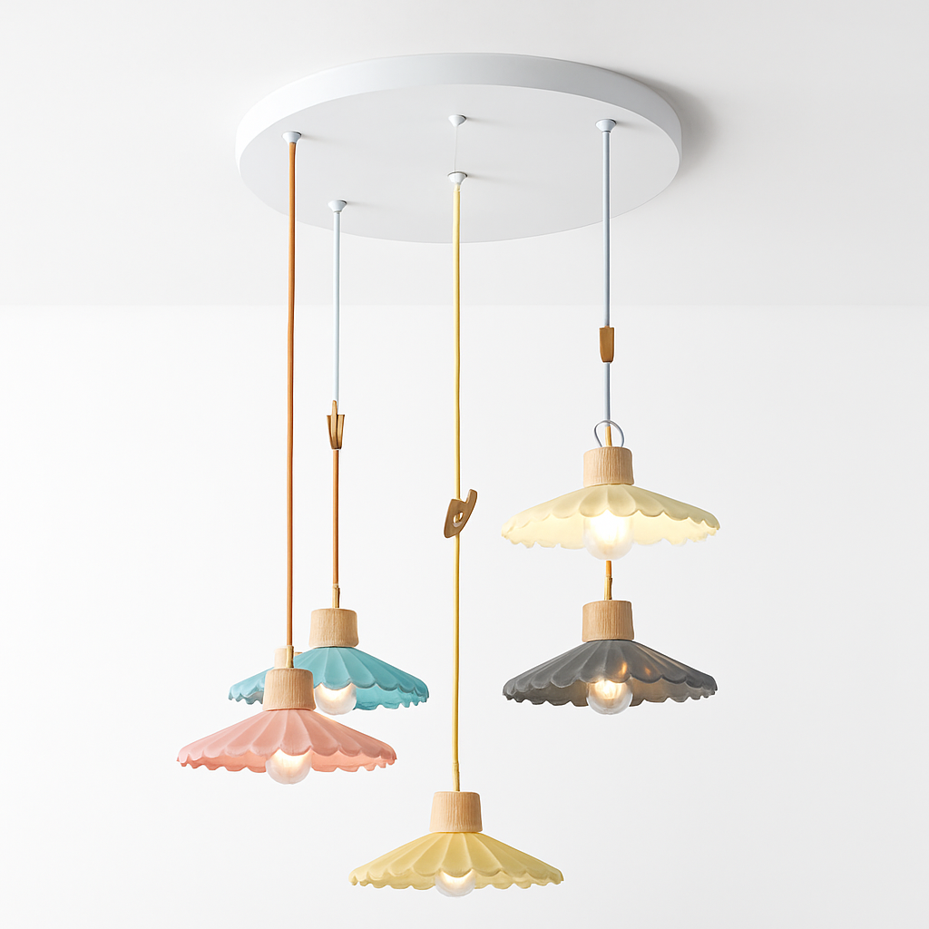 Lampe suspension simple LED nordique - vue 13 sur 16
