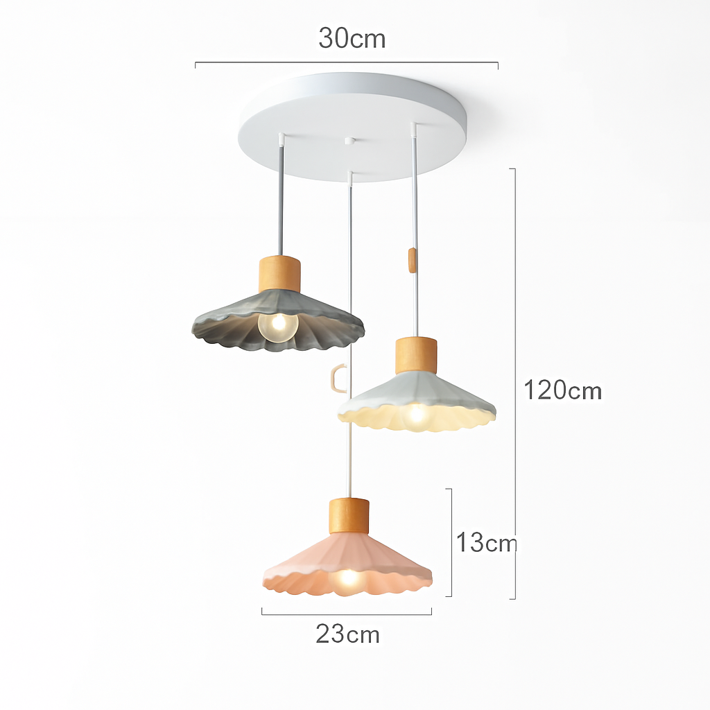 Lampe suspension simple LED nordique - vue 14 sur 16
