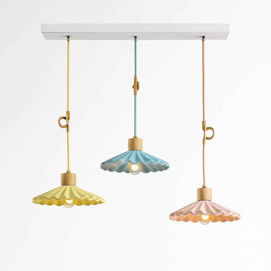 Lampe suspension simple LED nordique - vue 15 sur 16