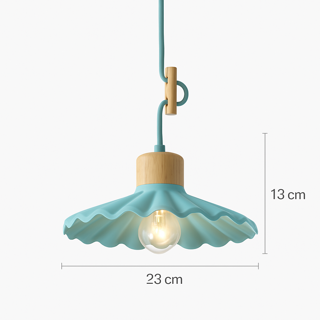 Lampe suspension simple LED nordique - vue 8 sur 16