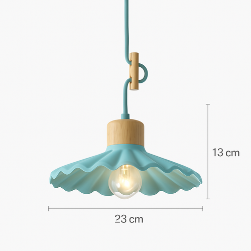 Lampe suspension simple LED nordique - vue 9 sur 16