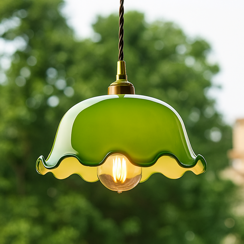 lampe suspension verre led cuivre edison vintage - vue 13 sur 30