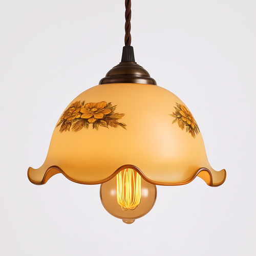 lampe suspension verre led cuivre edison vintage - vue 19 sur 30
