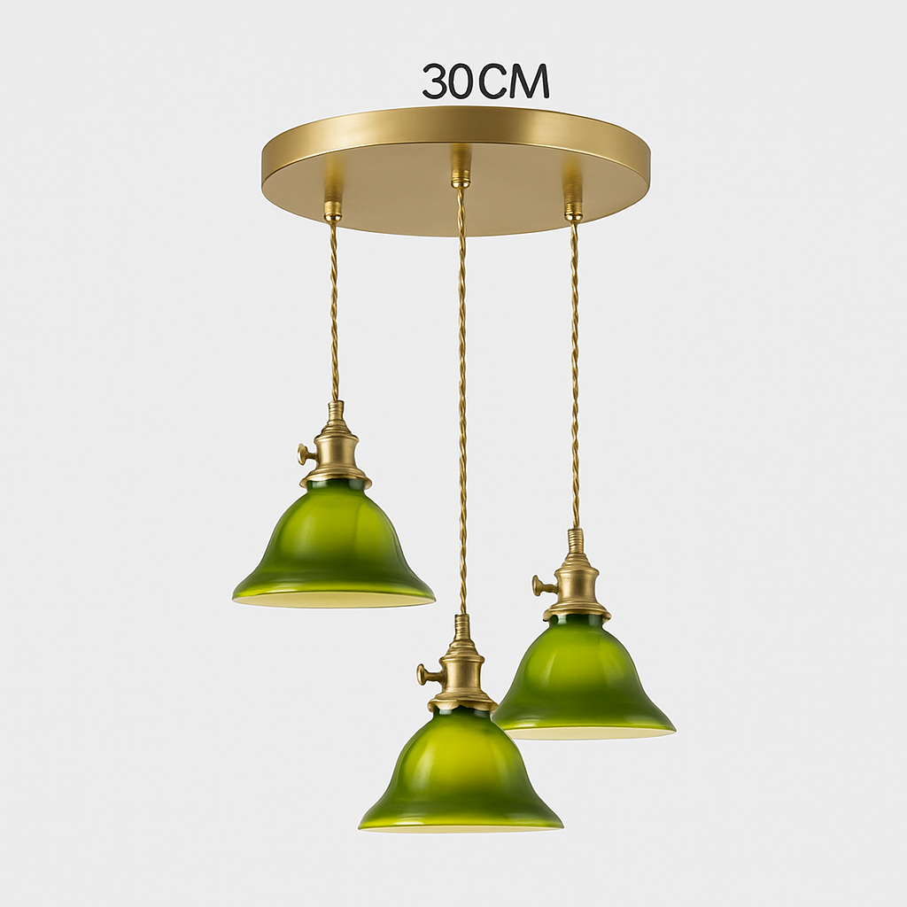 lampe suspension verre led cuivre edison vintage - vue 27 sur 30