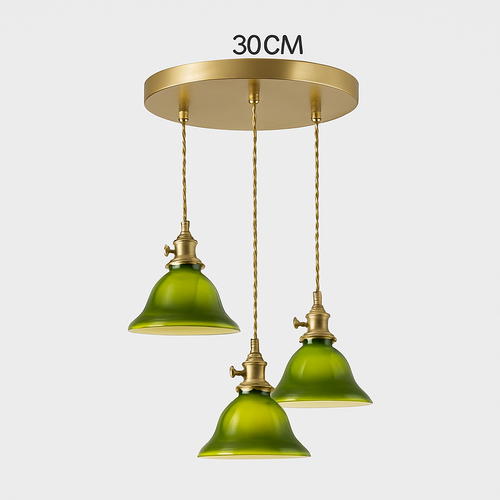 lampe suspension verre led cuivre edison vintage - vue 28 sur 30