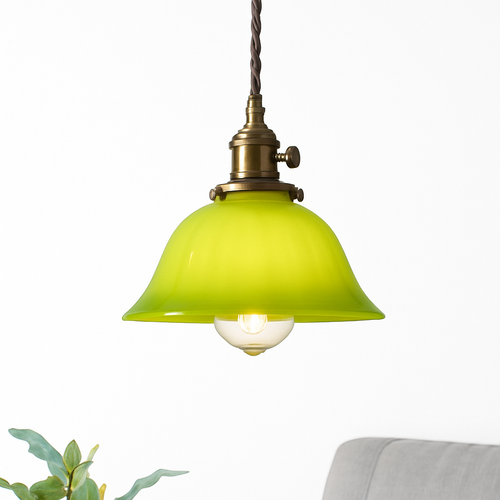 lampe suspension verre led cuivre edison vintage - vue 7 sur 30