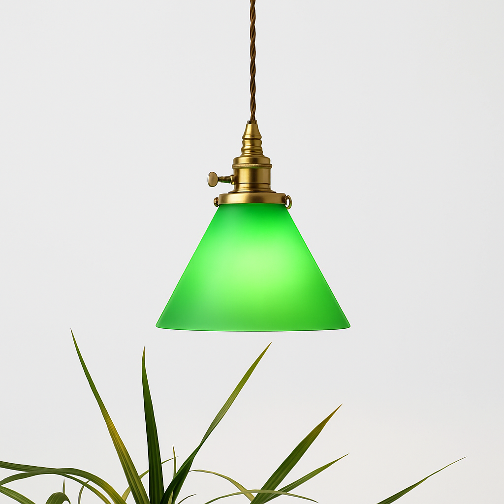 lampe suspension verre led cuivre edison vintage - vue 7 sur 30