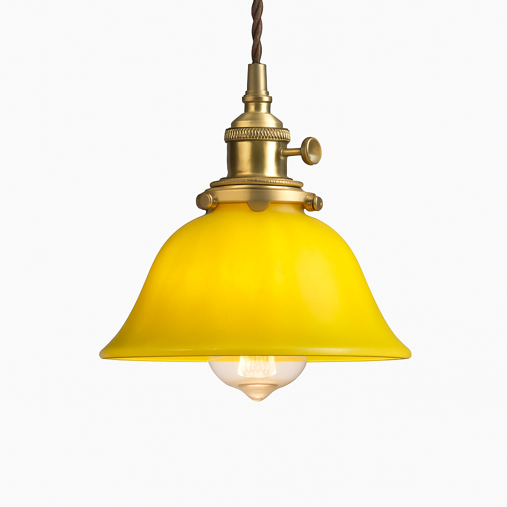 lampe suspension verre led cuivre edison vintage - vue 8 sur 30