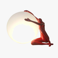 Lampe table sculpture abstraite humaine