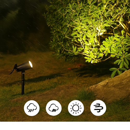 lampes solaires extérieures avec détecteur de mouvement et étanchéité - vue 4 sur 8