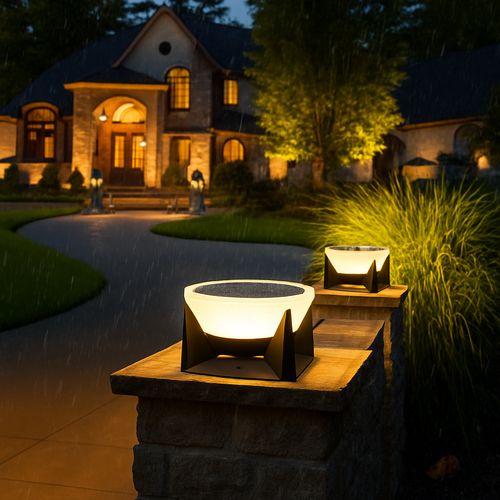 lampes solaires à led pour jardin et décoration extérieure - vue 3 sur 9