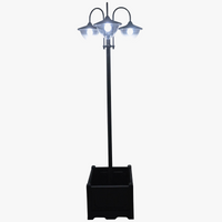 lanterne solaire extérieure avec 18 lumières led étanche et capteur nocturne