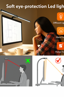 LAOPAO Lampe de bureau LED à double tête Lampes de bureau d'architecte EU/US Bureau 24W 5 modes de couleur les plus lumineux et 5 lampes de protection des yeux à intensité variable