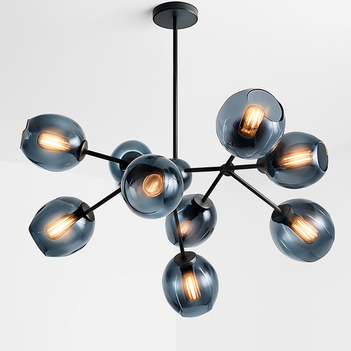 LED lustre éclairage pour la maison Restaurant salle à manger lustres en verre décor à la maison luminaire intérieur - vue 2 sur 12